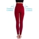 thumbnail image 3 of Leggings de compresión para hombre, cintura alta, control de barriga, color rojo L, 3 of 7