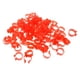 thumbnail image 3 of 100x Anillos De Patas De Pollo Y Aves De Corral Bandas Clip NO Números Rojo 2.5cm Dia Interior., 3 of 5