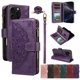thumbnail image 1 of Para iPhone 16 Pro Max Funda Tipo Billetera, 9 Ranuras para Tarjetas Bloqueo RFID Bolso Cruzado Cubierta de Cuero, Bolsillo con Cierre, Correa de Muñeca y Hombro Desmontable, Funda Protectora, 1 of 11
