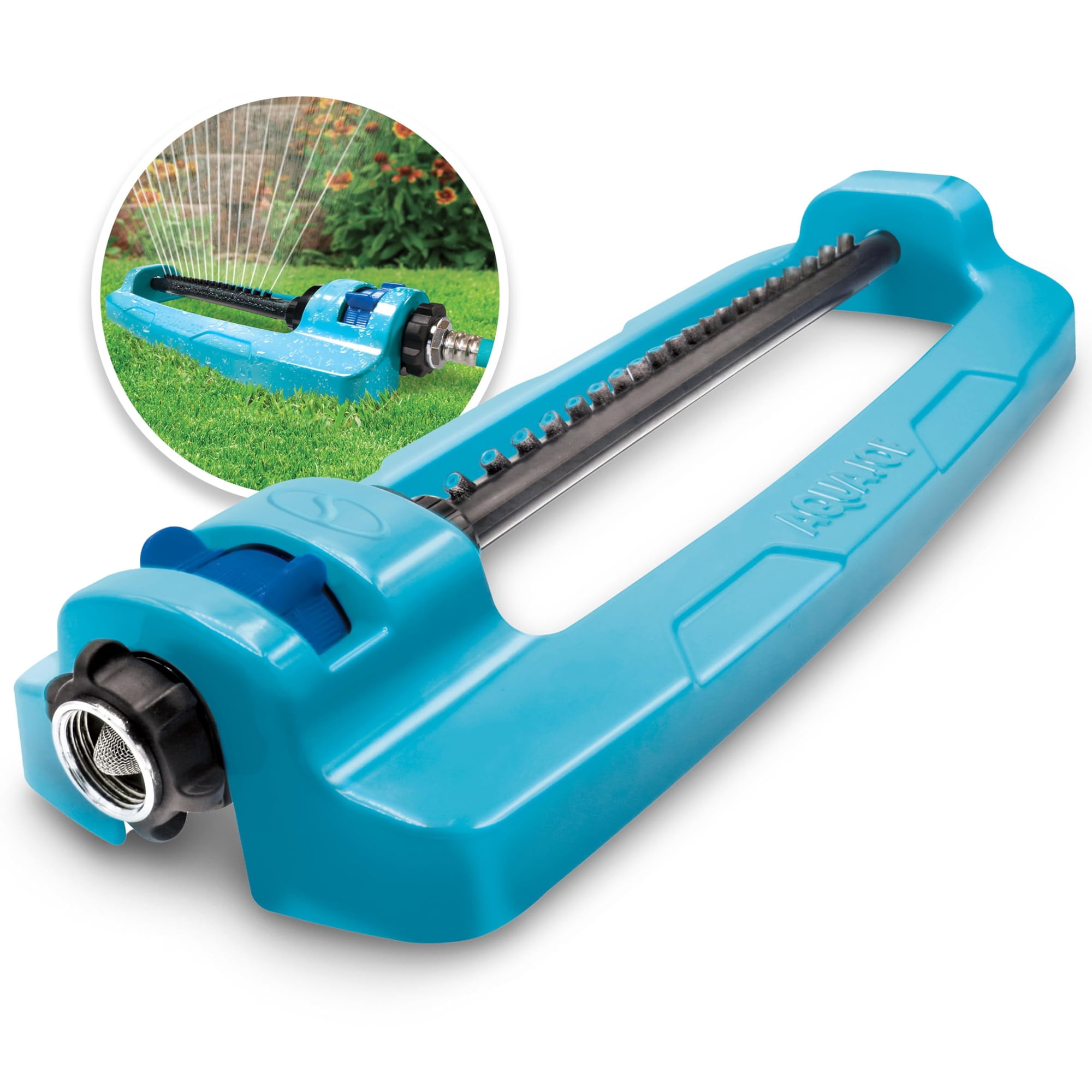 Aspersor Oscilante Aqua Joe Sji-oms16 De Metal Indestructible