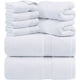 thumbnail image 1 of Juego de toallas Utopia Towels, 8 piezas, 600 g/m², 100% algodón (blanco), 1 of 3