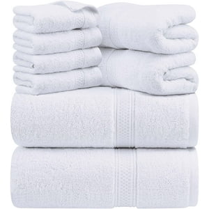 Juego De Toallas Utopia Towels, 8 Piezas, 600 G/M², 100% Algodón (Blanco)