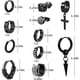 thumbnail image 2 of 11 pairs Stylish Stainless Steel Huggie Earrings Set - Perfect for Parties and Birthdays, 2 of 4