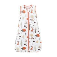 Kivara - Saquito Dormir Bebe Tog 0,5 Algodon Ultraliviano Erizo Rojo M