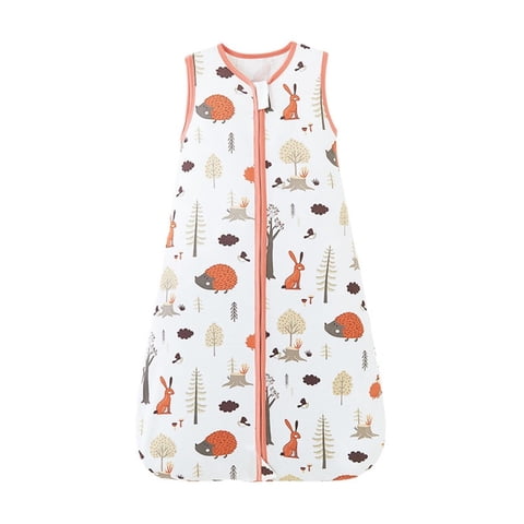 Kivara - Saquito Dormir Bebe Tog 0,5 Algodon Ultraliviano Erizo Rojo M