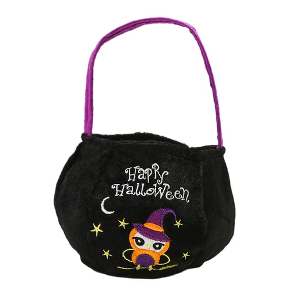 Bolsa De Mano Para Truco O Trato, Suministros Para Fiestas, Bolsa De Regalo Con Asa Para Halloween, Búho