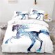 thumbnail image 1 of v1166 Bed Sheets Animal Art Horse Painting Bedding Set Print Duvet Cover Sets with Pillowcases Home Textile Single Double Queen King Bed Linen 3-Piece Bedding Set (1 Duvet Cover + 2 Pillow Shams) Bed, 1 of 5