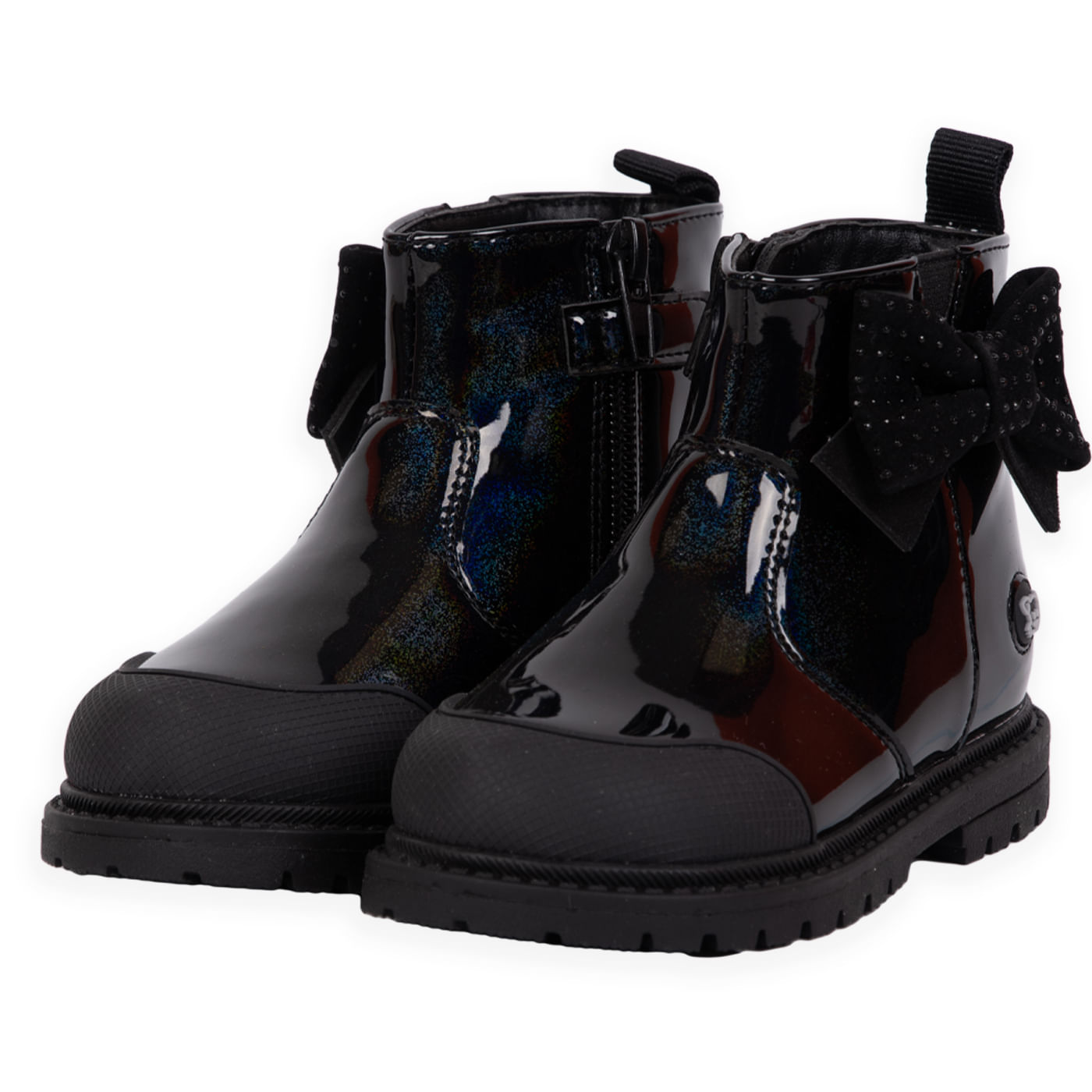 Botin Bebé Niña Negro Pillin