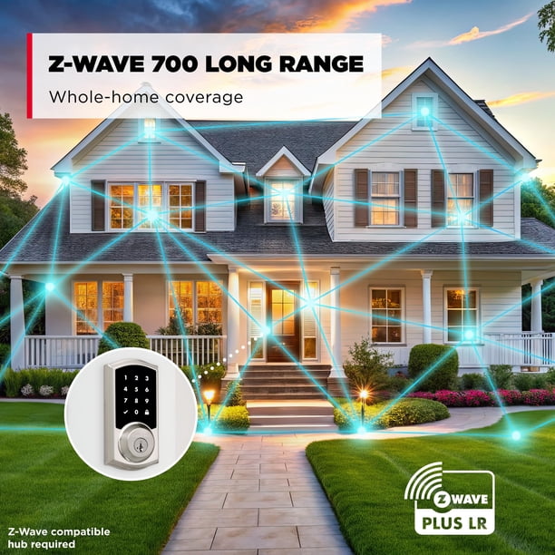 Smart Lock Kwikset HomeConnect 918 Z-Wave con pantalla táctil | Lider