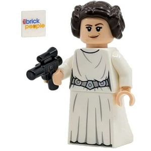 Minifigura Lego De La Princesa Leia Organa De Star Wars Con Bláster