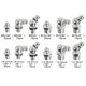 thumbnail image 2 of Kit de 240 piezas para engrase Fittings Taxutor Metric Hydraulic, 2 of 7
