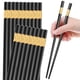 thumbnail image 1 of Palillos PTNITWO reutilizables de fibra de vidrio de 24 cm negros (10 pares), 1 of 7