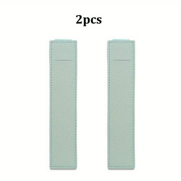 2pcs Leather Adjustable Elastic Band Pen Holder, Pen Pouch For Planner, Pen Holder For Notebook, Notebook Pen Holder