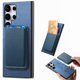 thumbnail image 1 of Funda de Cuero Magnética con Tarjetero para Samsung Galaxy S24 Ultra Cubierta Delgada Azul, 1 of 5