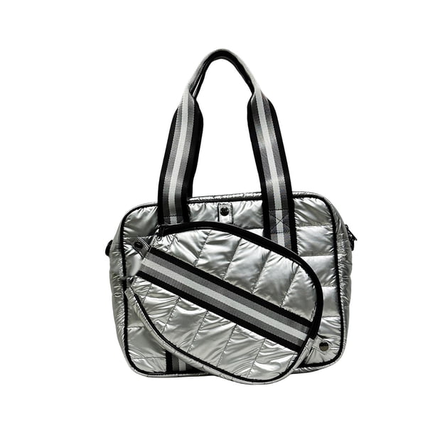 Bolsa Para Raqueta De Tenis, Bolsa De Almacenamiento Para Raqueta, Bolsa De Transporte Para Deportes Al Aire Libre, Bolso De Tenis Plateado