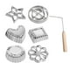 thumbnail image 1 of Molde Para Hacer Rosetas De Hierro Con Asa, Moldes Para Gofres, Timbal, Juego De 6 Uds., 1 of 3