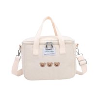 Magideal - Bolsas Colgantes Para Mamá, Bandolera, Organizador De Cochecito, Bolsa De Hombro, Bolsa De Almuerzo Portátil Impermeable Para Juguetes, Aperitivos De Beige