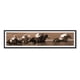 thumbnail image 1 of Cuadro Panorámico Carrera De Caballos con Marco Negro, 1 of 1