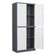 thumbnail image 4 of Armario de Acero 90x40x185 cm 2 Cuerpos 4 Puertas 3 Bandejas, 4 of 10