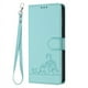 thumbnail image 2 of Funda tipo cartera FOXDOCK para Samsung Galaxy A02s con soporte, ranuras, RFID, diseño de gato, 2 of 5