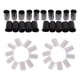 thumbnail image 1 of Kits De Gancho De Lengüeta - 40 Piezas De Hilo De Alfombra De Ganchillo Para Manualidades Con Agujas Negro + Blanco, 1 of 5
