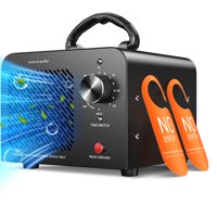 Hadlook - Generador De Ozono Con Diseño De 48.000 Mg/H Para 400 M² Con Temporizador, Color Negro