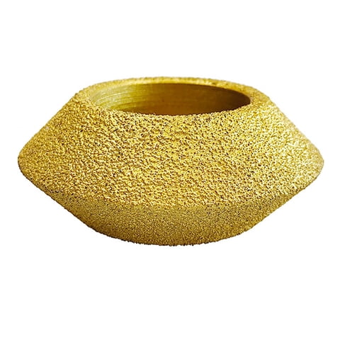 Magideal - Muela Abrasiva De Copa De Diamante, Disco De Muela Abrasiva Con Ranura En Forma De V, Disco De Lijado De Perfil De Borde Para Amoladoras Angulares De 30Mm