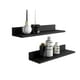 thumbnail image 1 of Set 4 Repisas Flotantes Rectas Soporte Negro 2 De 40 cm y 2 De 60 cm, 1 of 3