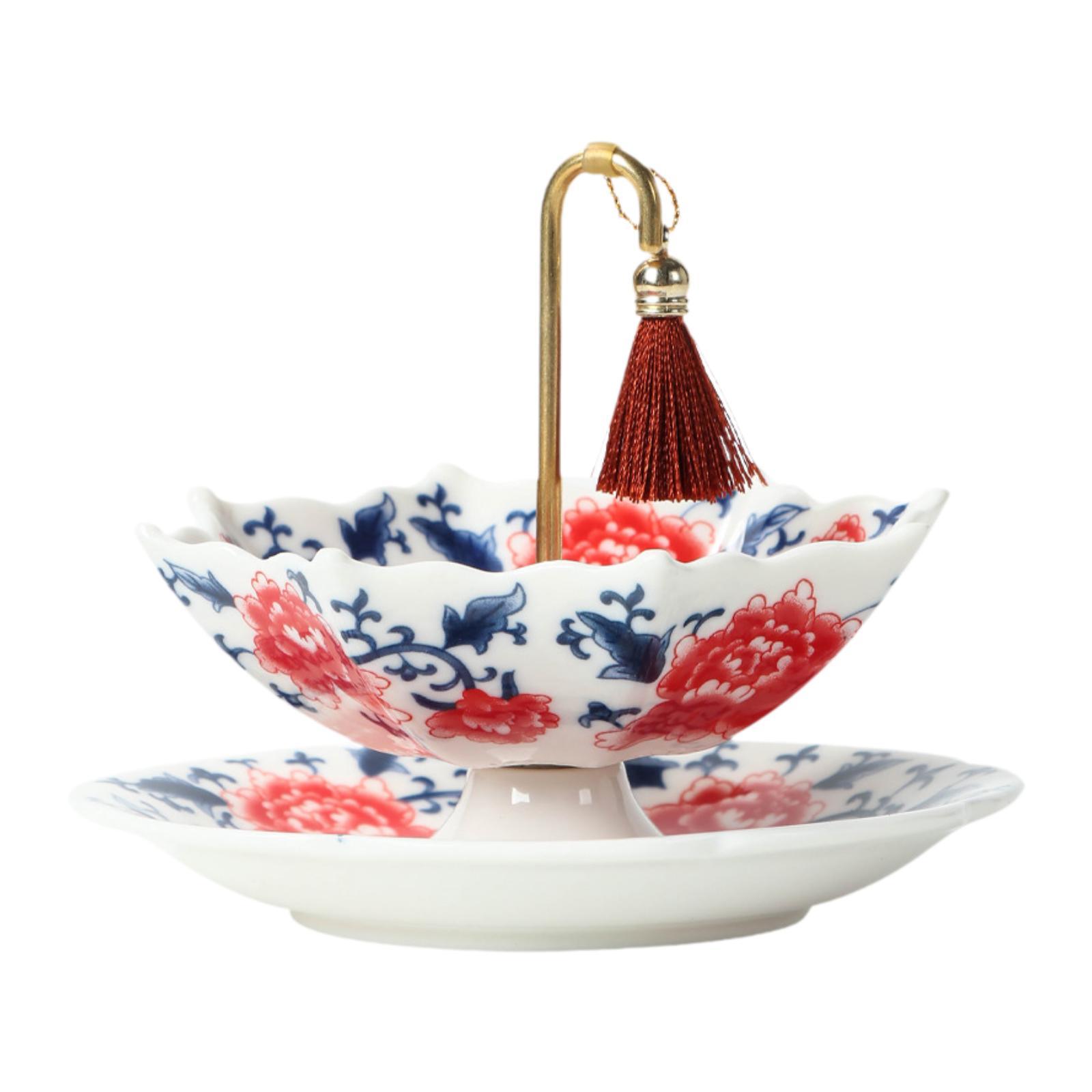 Magideal - Colador De Té De Cerámica, Accesorios De Té De Kung Fu, Fabricante De Té Chino, Colador De Té Para Fugas De Té, Decoración De Mesa Para Sala De Té