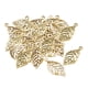 thumbnail image 1 of 50 Piezas De Dijes De Hojas Antiguas De Aleación Para Pendientes, Ganchos Para Hacer Joyas, Manualidades, Oro, 1 of 5