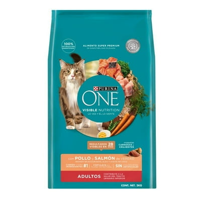 Alimento Seco Gato Adulto Sabor Pollo Y Salmón Bolsa 2 Kg Purina One