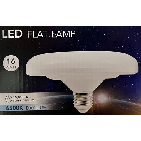 Ampollet Led Flat 16W (180-265V) Rosca E27 Luz Fría (6500K) Fsl