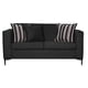 thumbnail image 2 of Sofá Clio 2C + 1 Pouf-Met Tela Negro, 2 of 6