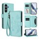 thumbnail image 1 of Funda Cartera Mariposa para [Samsung Galaxy S24 Plus] con Soporte y Cremallera Verde menta, 1 of 6