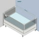 thumbnail image 2 of 3 barandas Gris Para cama Queen 160x190x160 cm+ soporte lateral Altura colchón hasta 27 cm, 2 of 12