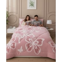 Myl Todo Hogar - Cubrecama King Chiporro Diseño Mariposa Térmico Suave