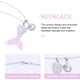 thumbnail image 4 of 2 piezas de collar con colgante de cola de sirena, cola de pez, joyería de océano, collar de buena suerte, amuletos de amistad, regalo para mujeres y niñas, decoración de cumpleaños, color rosa y plat, 4 of 7