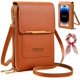 thumbnail image 1 of Bolso bandolera pequeño pantalla táctil 2026 mujer antirrobo cuero mensajero RFID bloqueo móvil monedero, 1 of 7