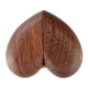 thumbnail image 2 of Organizador De Caja De Anillo De Madera De Nogal En Forma De Corazón Solo Imán Portátil Cerrado, 2 of 5