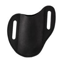 Magideal - Funda De Cuchillo De Cuero Pu, Soporte Pequeño Y Duradero Para Kinfe, Herramienta Portátil Práctica Hecha A Mano Para Exteriores, Para Barbacoa, Pesca Negro