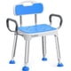 thumbnail image 1 of Silla de ducha FULLOT ensanchada con respaldo y brazos acolchados, 400 libras, 1 of 9