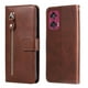 thumbnail image 1 of Funda con Cremallera para Motorola Edge 50 Fusion, Carcasa Cartera de Cuero PU con Soporte y Tarjetero, 1 of 5