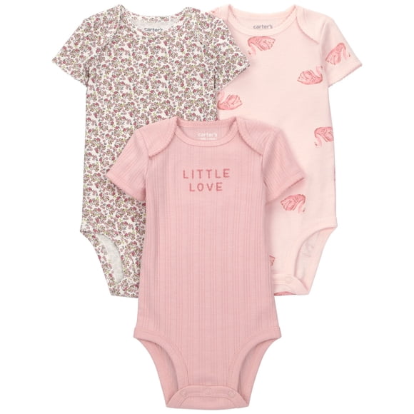 Body bebé Carter's Child of Mine pack de 3, talla 3 meses, algodón