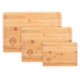 thumbnail image 1 of Set de 3 Tablas de Cortar Reversibles de Bambú Natural MasterChef, 1 of 7
