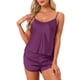 thumbnail image 1 of Conjuntos de Pijama para Mujeres Shorts Sexy Cami Satén para Ropa de Dormir Cómoda y Uso en Salón Todo el Año M Púrpura Oscuro, 1 of 5