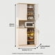 thumbnail image 3 of Mueble De Cocina De Pata Estante Con Vidrio 60x30x183cm Blanco, 3 of 8