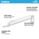 thumbnail image 3 of Cerrador de puerta Wright Products 31 cm blanco ajustable, 3 of 7