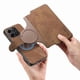 thumbnail image 5 of Funda Billetera Magnética para Honor X6B Soporte Tarjetas Desmontable Marrón, 5 of 6
