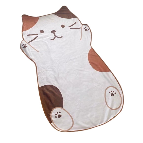 Adorable Manta De Franela Para Niños Con Patrón De Gato De 1,5 M Para Verano, Suave Y Compacta