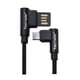 thumbnail image 1 of Cable Micro Usb Reversible 90º Reforzado Tecmaster Negro, 1 of 3